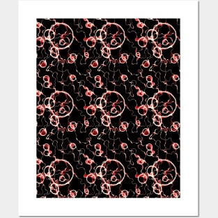 Night Breeze abstract pattern Posters and Art